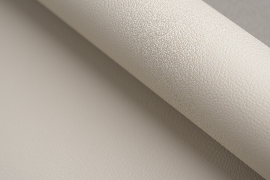 Banayad na Kulay Faux Leather Texture PVC Decorative Film
